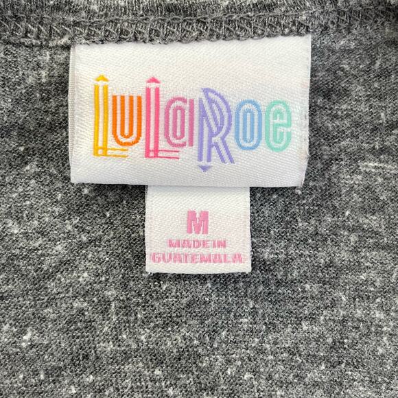 Lularoe Gray 3/4 Sleeve Randy Simply Comfortable T-Shirt Medium - Picture 4 of 10